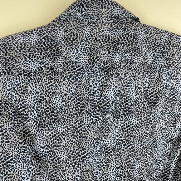 Chaps No Iron Animal Print Button Down Shirt M - Picture 7 of 9